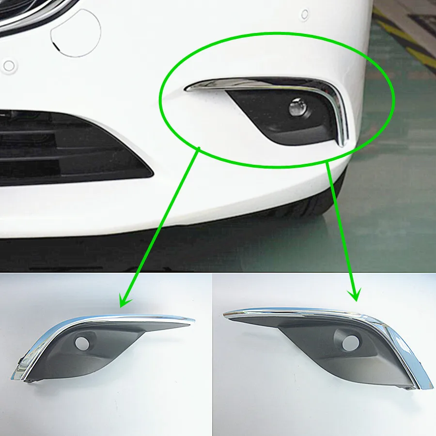 Car accessories body parts front bumper sliver grille fog lamp cover for Mazda 6 2016 to 2019 GL