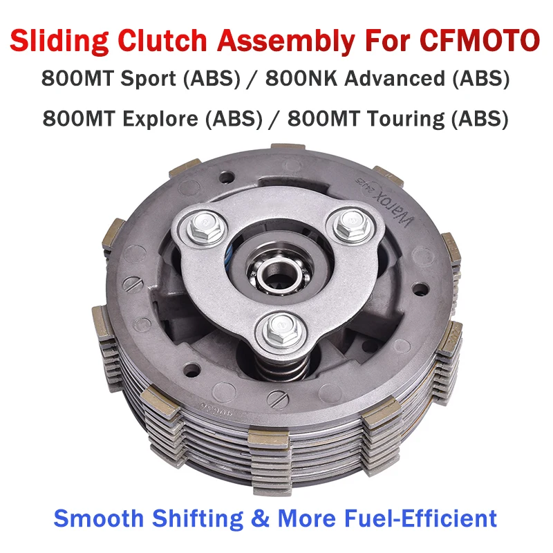 Motorcycle Sliding Clutch Assembly For CFMOTO 800MT Sport Explore Touring 800NK Advanced ABS 800 MT NK Clutch Friction Plate Kit