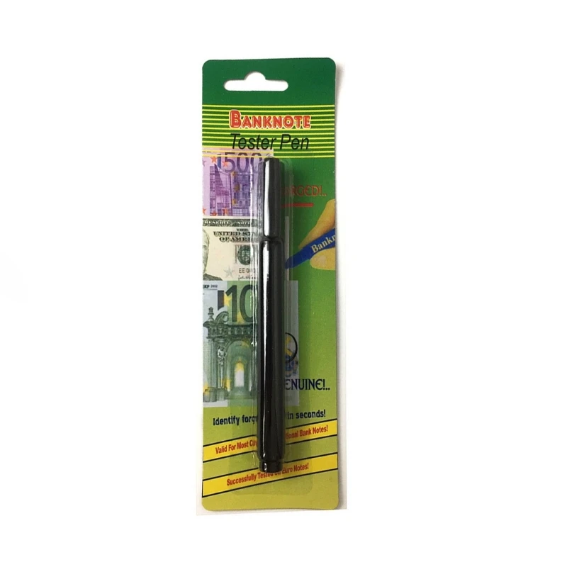 Mini penna rilevatore valuta con inchiostro portatile per controllo soldi portatile GraffitiPen leggera
