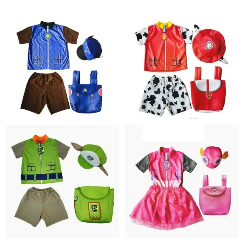 Ryder Halloween Costume For Kids Boys Girls Marshall Rubble Chase Rocky Skye Zuma Dog Pup Costume Child Police Fireman Cosplay