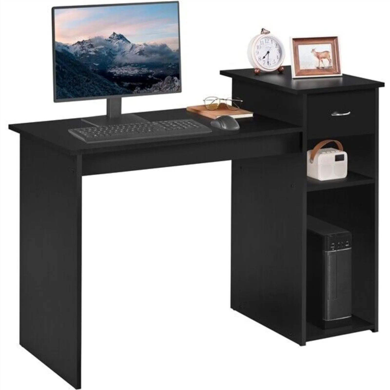 Computer Desk Study Writing Desk PC Laptop Table Desk Small Spaces with Drawer United States