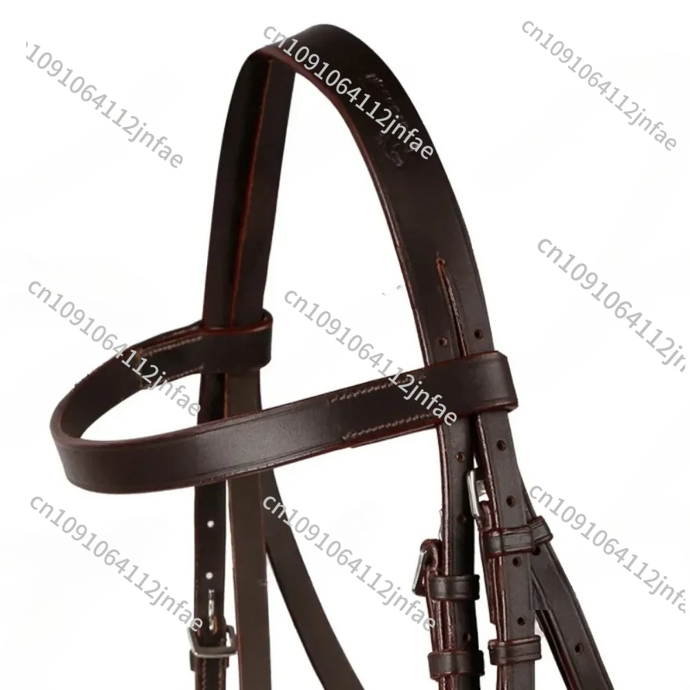 

Dark Brown Classical Endurance Bridle with Leather Reins – Equestrian Training Equipment, High-Quality Horse Tack