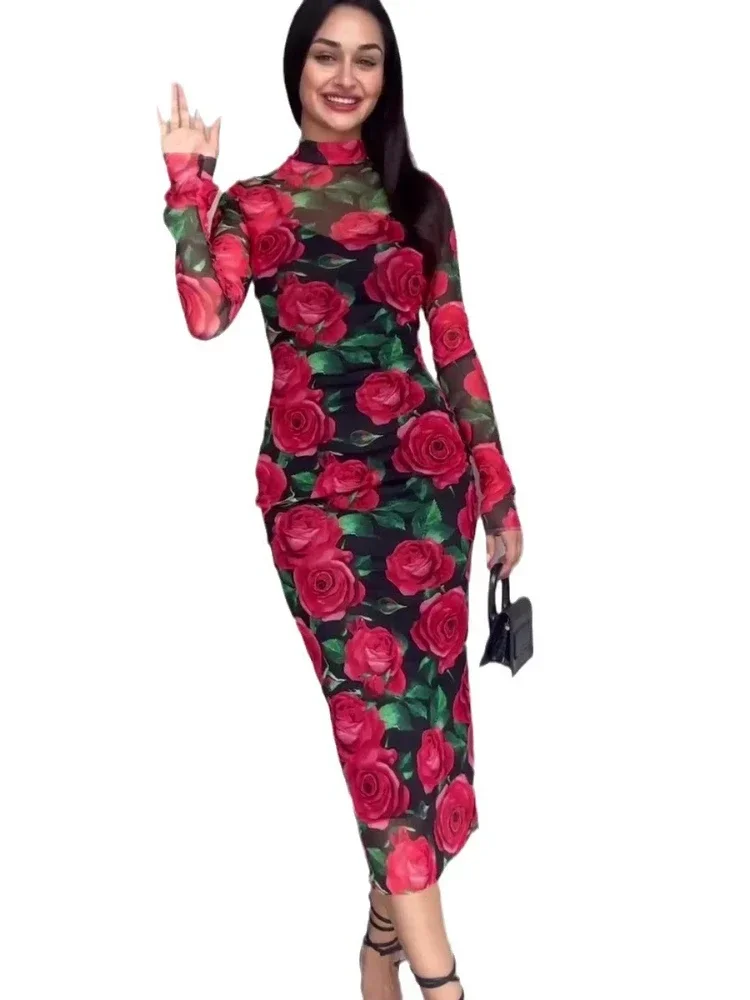 Eid vestido feminino para mulher impressão bodycon vestidos abaya marrocos vestidos de festa ramadan kaftan islam dubai árabe longo robe 2025