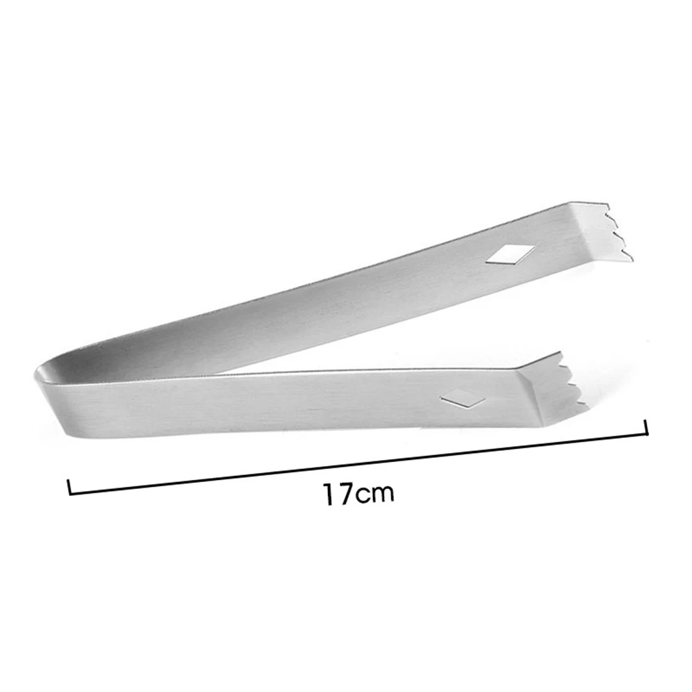 

5 Pcs Ice Cube Clips Stainless Steel Sugar Tongs Multifunction Mini Serving Foods Tongs Kitchen Gadgets Party BBQ Home Wedding