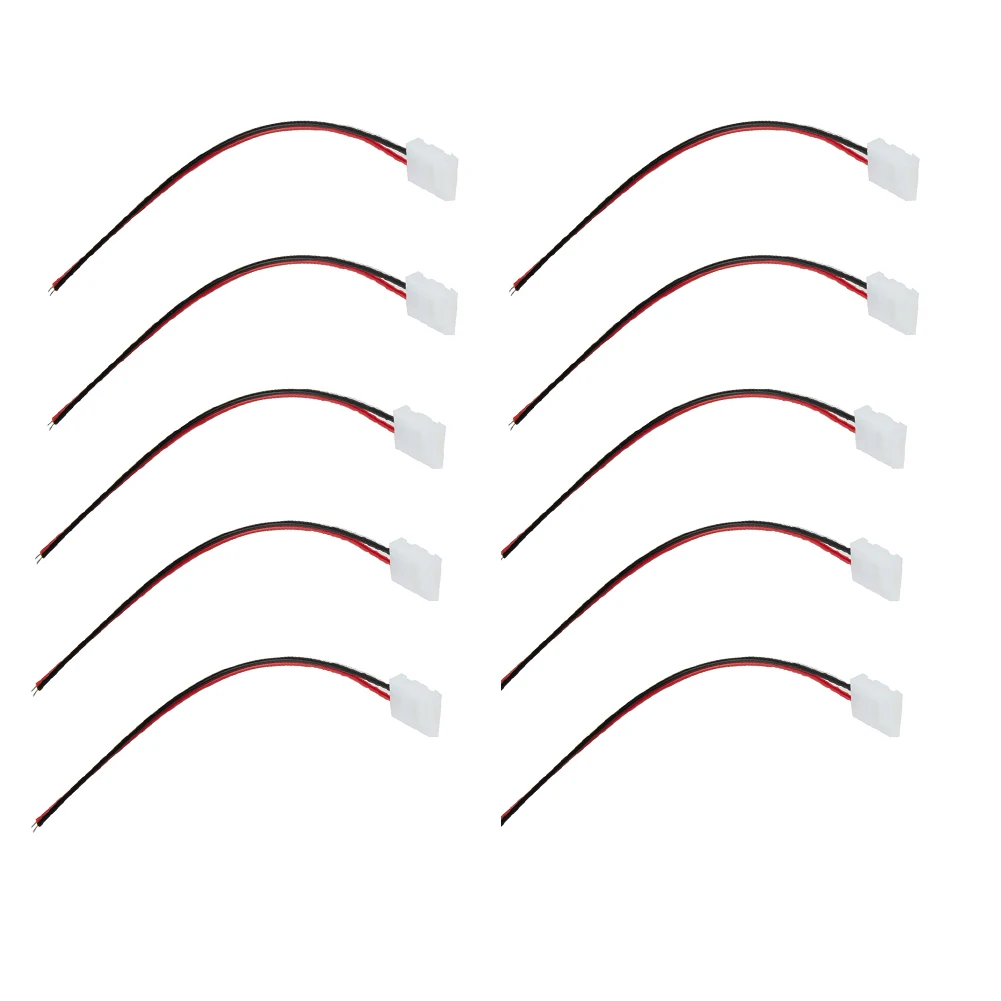 Joint Clip Connector Jointer LED Strip Parts Practical 10pcs Replacement With Wire 3528 2835 Accessories Brand New
