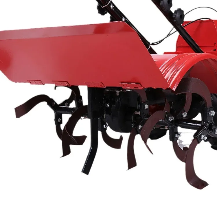 Mini cultivador horizontal de gasolina de 4 engranajes 170f