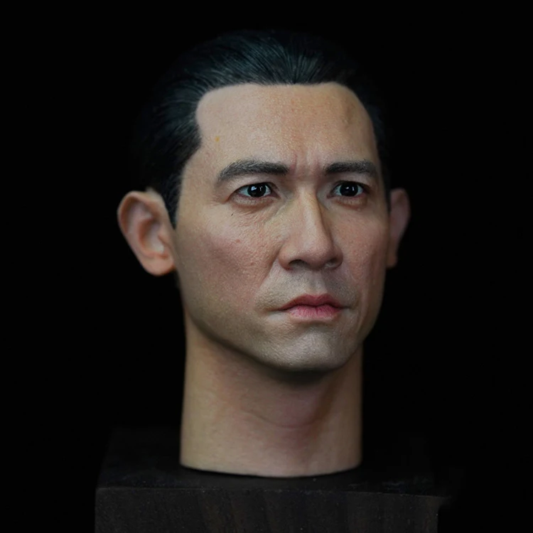 For Sale 1/6th Hand Painted Movie Superstar Hong Kong Handsome Guy Tony Leung Head Sculpture For 12inch Action Body Collect