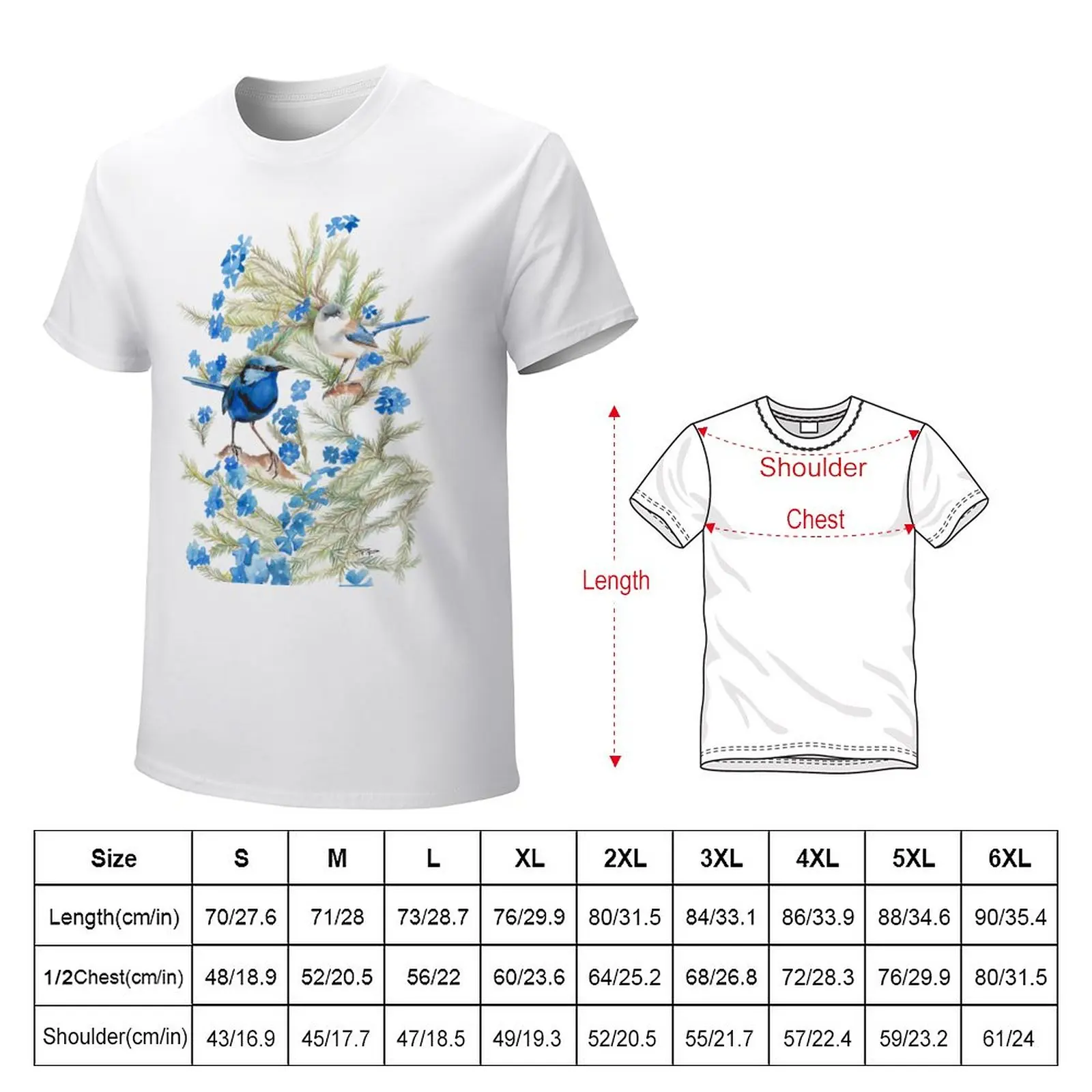 Splendid Wren & Leschenaultia T-Shirt hippie clothes for a boy Blouse heavy weight t shirts for men