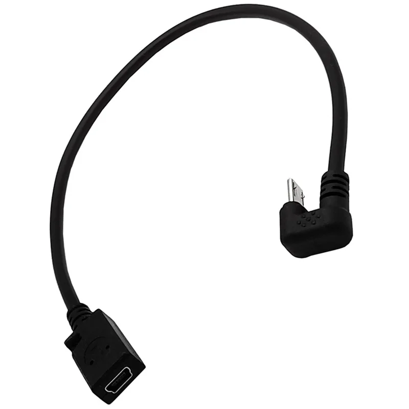 U Type 90 micro 5Pin make mobile data charging cable ANDROID PHONE TABLET PC game power transfer cable 0.3m
