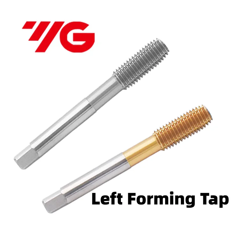 YG HSSE Metric Left Forming Tap M2M2.5M3M4M M6M8M10M12 X0.45L X0.8L X1.5L 1.25LMachine TIN-Coating Screw Thread Taps