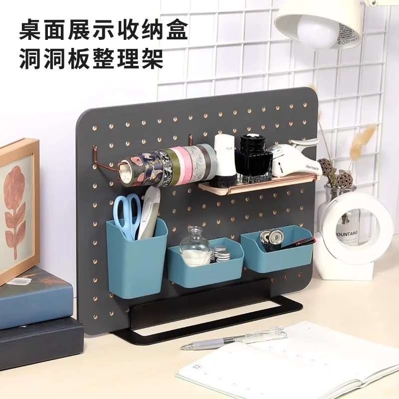 Stationery finishing rack, pendant storage board, shelf free of punching