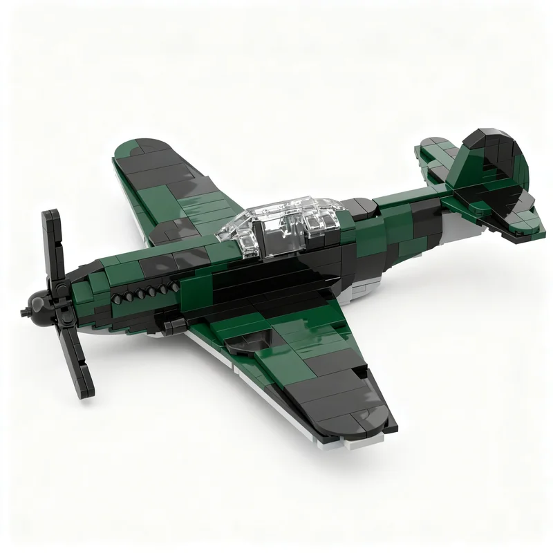 537pcs MOC Yakovlev Yak-3 1 35 Scale Creator Creator Expert Model Building Blocks Christmas Gift Architecture Toys Collection
