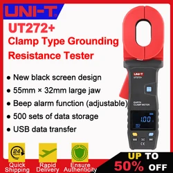 UNI-T UT272+ Plus Loop Resistance Tester Clamp-on Ground Resistance Tester Clamp Ammeter USB Data Transfer Data Storage