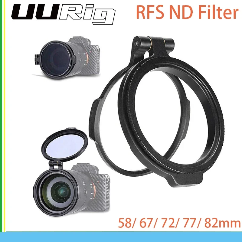 UURig RFS ND Filter Rapid Filter System  DSLR Camera Accessory Quick Switch Bracket for  DSLR Lens Adapter Flip 58/67/72/77/82mm