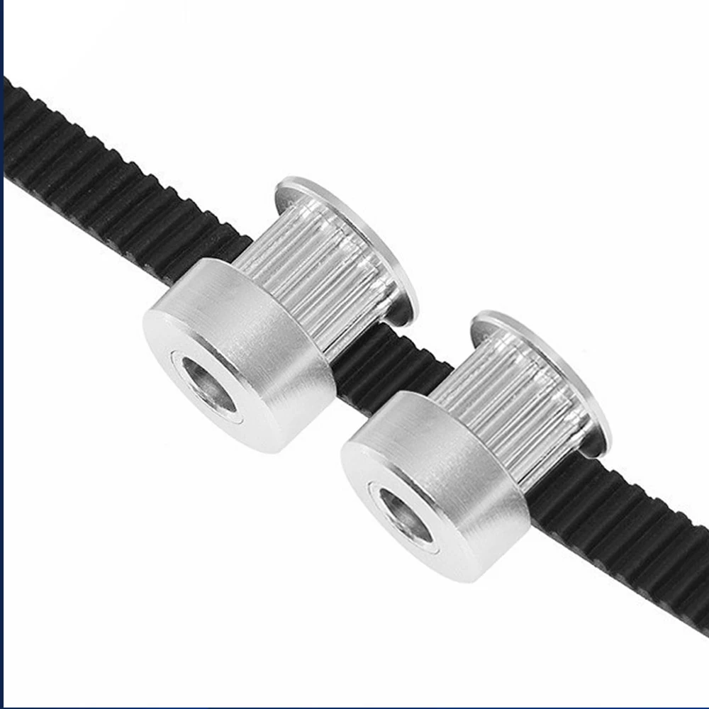 2GT Timing Belt Pulley Set 80T 20Teeth Tensioning Wheel Bore3~25mm Belt Width6mm Reduction 4:1 GT2 Synchronous Pulley Belt Kit