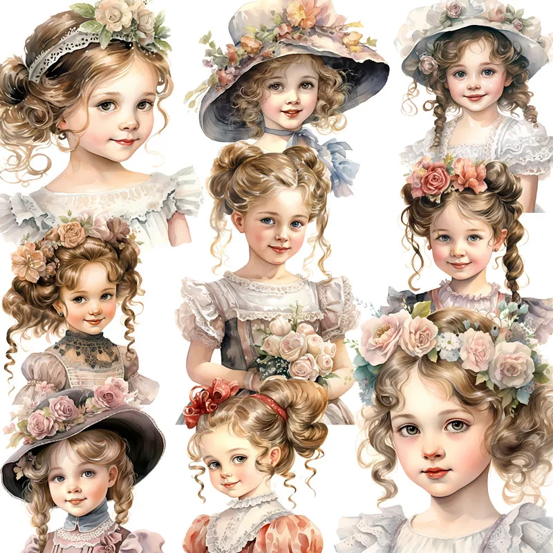 

Наклейки для девочек Виктории, наклейки для рукоделия и скрапбукинга, детские игрушки, книга, декоративные наклейки, канцелярские принадлежности «сделай сам»