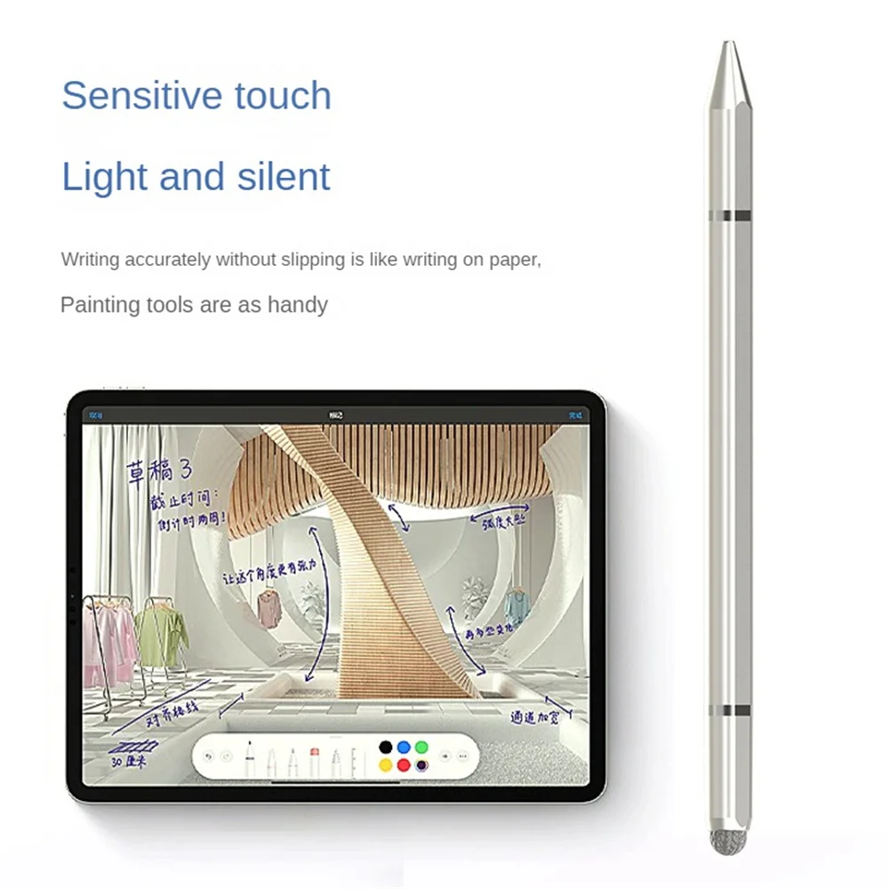 قلم لمس دائم بالسعة ، لوحة بناء ، شعور مريح ، 3 في 1 ، مناسب للأندرويد