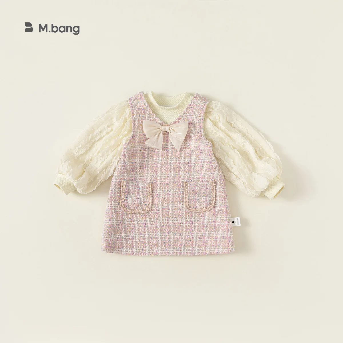 

Children's Clothing Children's Suit Korean Version of Girls' Bubble Sleeve Bottoming Shirt Vest Skirt Spring and Autumn