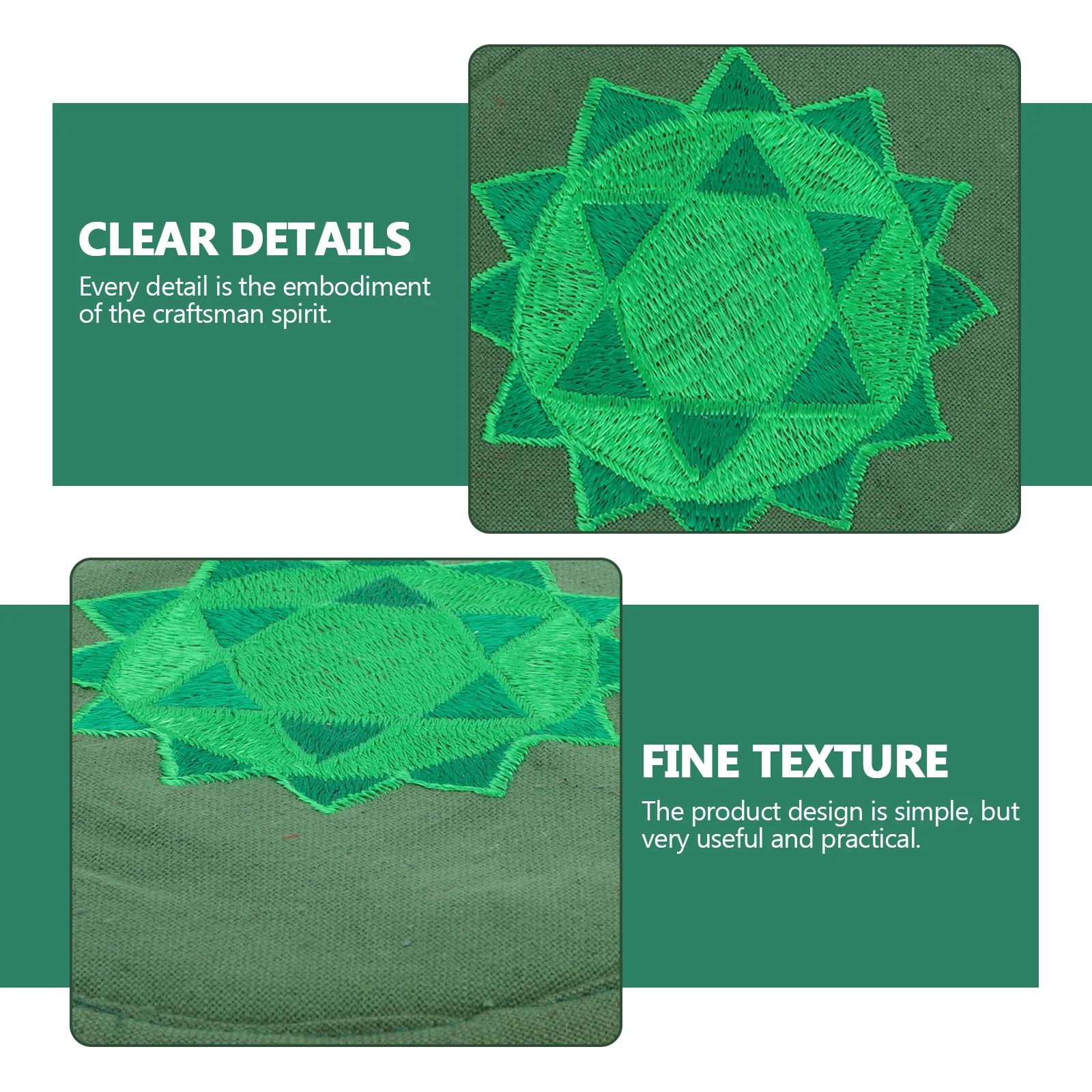 

Buddha Sound Bowl Cushion Rounded Small Mat Props Religious Green Singing Pad Embroidery