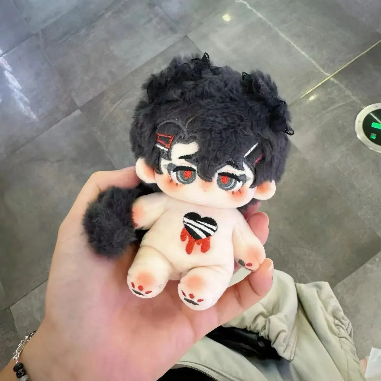 10 Cm Stuffed Plushie Fei Ji Monster Demon Dark Dog Puppy Handsome Boy Doll Toy Body Plush Original Cartoon Cosplay W Kids Gift