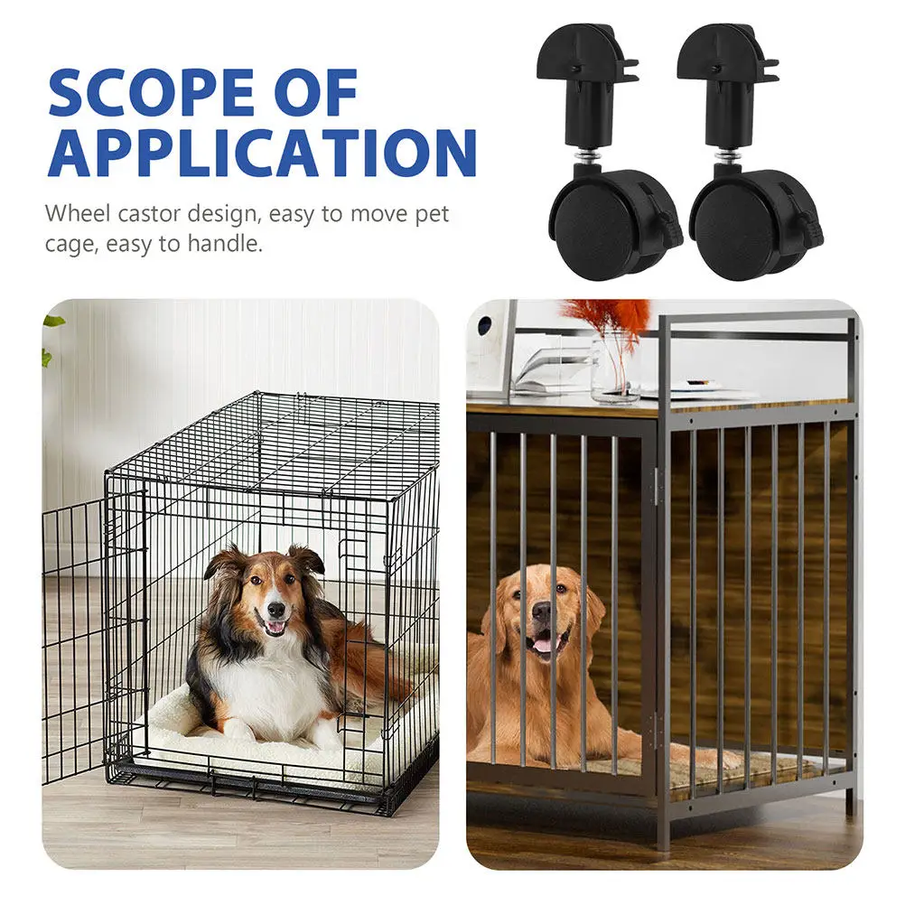 6Pcs Heavy Duty Cage Casters for Modular Pet Enclosures Cat Villas Easy Movement Adjustable Layout Universal Fit Replacement