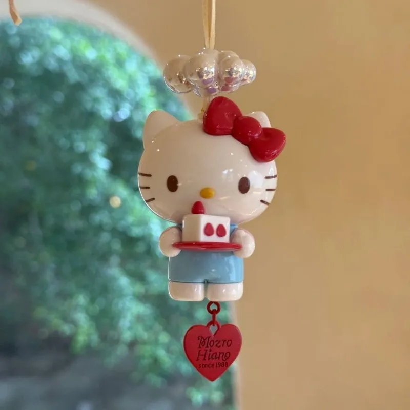 أزياء Kawaii مرحبا كيتي أنيمي الكرتون لطيف الراقية الهدايا المفاتيح زينة الإبداعية هدية لفتاة حلاوة هدية عيد ميلاد