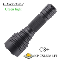 Convoy C8+ Green Light Flashlight with KP CSLNM1.F1 Led Lanterna 18650 Torch Latarka High Powerful Tactical Hunting Camping Lamp