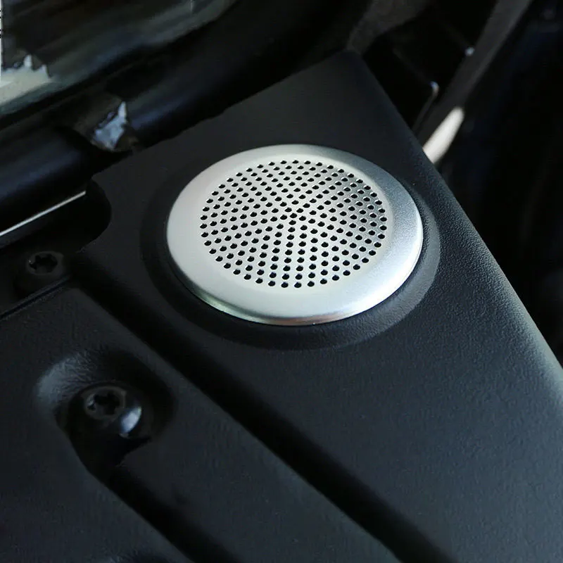 

Car Interior Customization For Land Rover Defender Stainless Steel Dashboard Tweeter Grille for Jaguar XE XF XFL 2015-2016