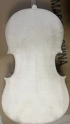 Montagnana Cello hand flame Maple white embryo Cello unfinished Cello 4/4 Custom Spruce white Cello DIY ebony fingerboard