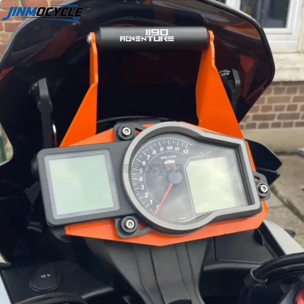 USB Charger Motorcycle Navigation Plate Adapt Bracket For 1050 1090 1190 Adventure R 2013- 2020 2022 2023 Mobile Phone Holder