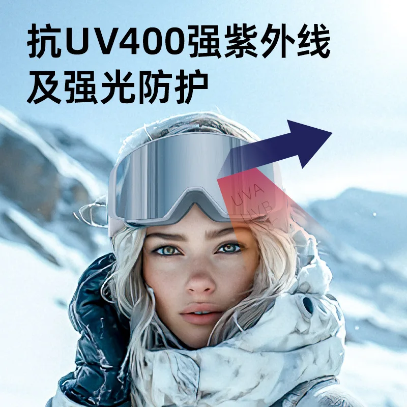 نظارات كابفو للتزلج قابلة للطي ومضادة للضباب وحماية احترافية من الأشعة فوق البنفسجية ومقاومة للرياح