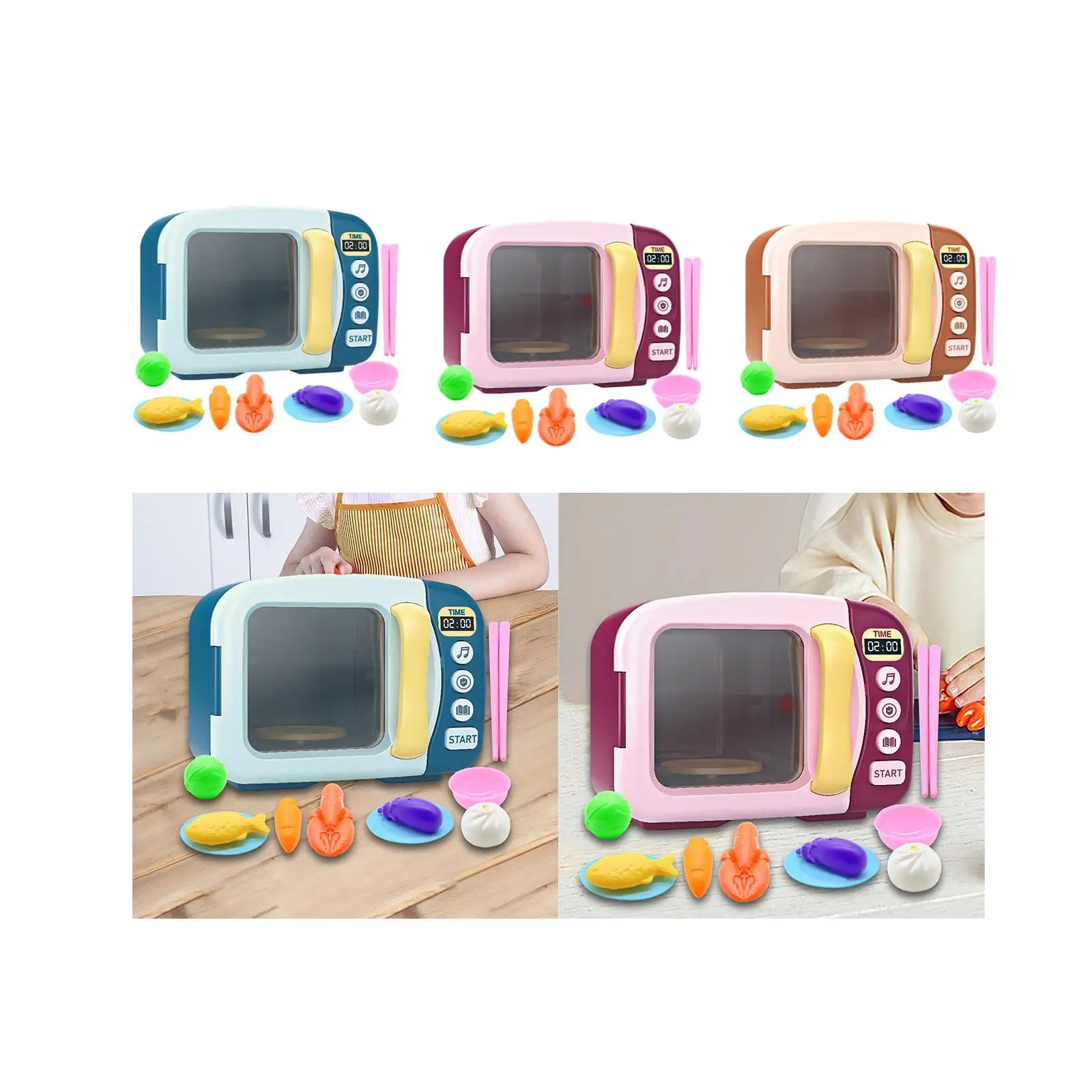 Magnetronkeukenspeelset Speelkeukenaccessoires voor kinderen van 3-8 jaar oud