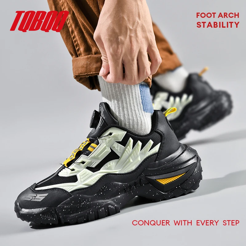 Men's Fashion Street Dad Shoes Luxury Casual Clunky Sneakers for Male Race Lace-Free Shoes Loafers Running Shoes for Men
