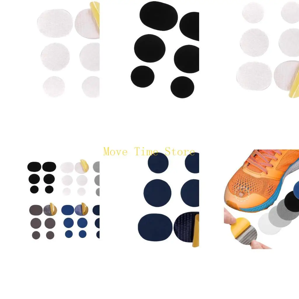 

92ME Sneaker Heel Repair Patches Hole Uppers Repair Sticker Quick Shoe Stickers Set