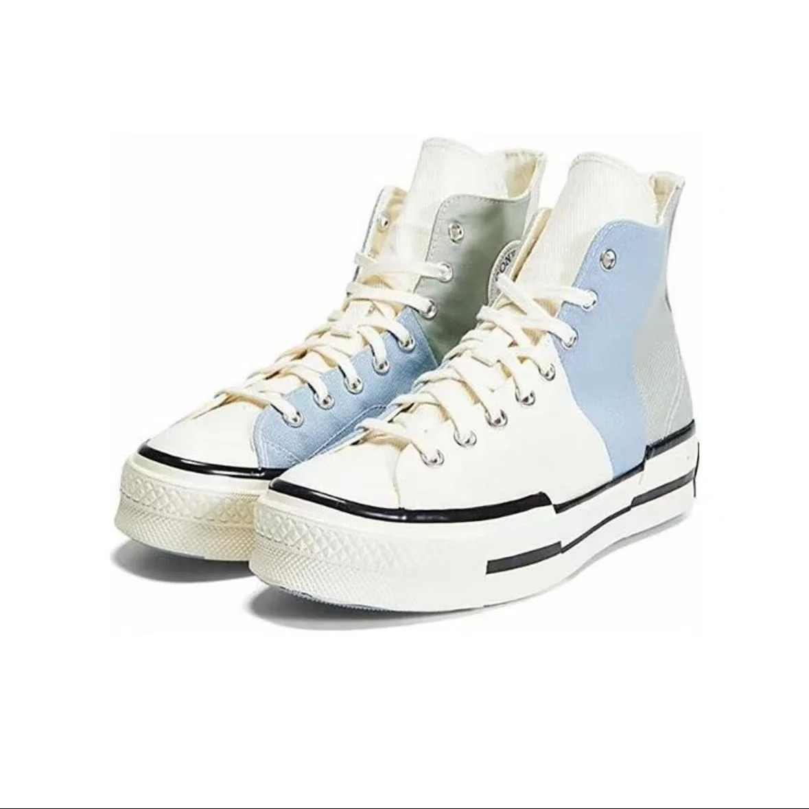 Converse Chuck 70 Plus Chuck Taylor Men and Women High Casual Shoes Breathable Sports Skateboard Sneakers Canvas Shoes Blue