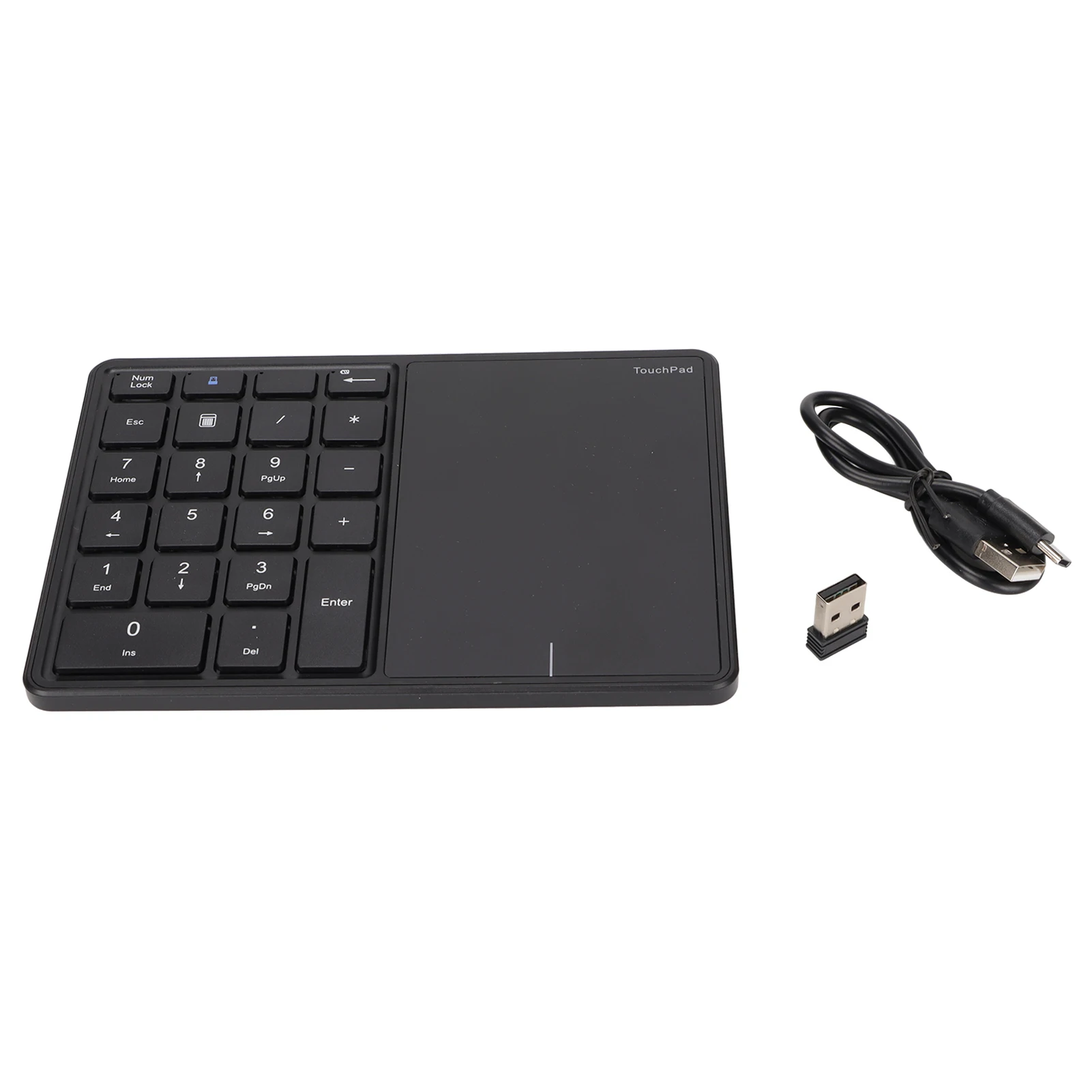 

Wireless Numeric Keypad Dual Mode Connection Portable Size Type C Interface 22 Keys Touchpad Design Number Keypad for