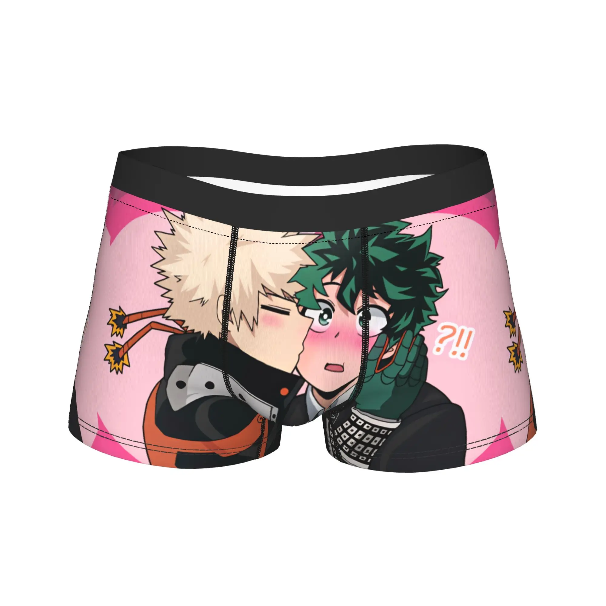 

My Hero Academia-Deku Bakugo Underwear Novelty Panties Print Boxer Brief For Man 3D Pouch Plus Size Trunk