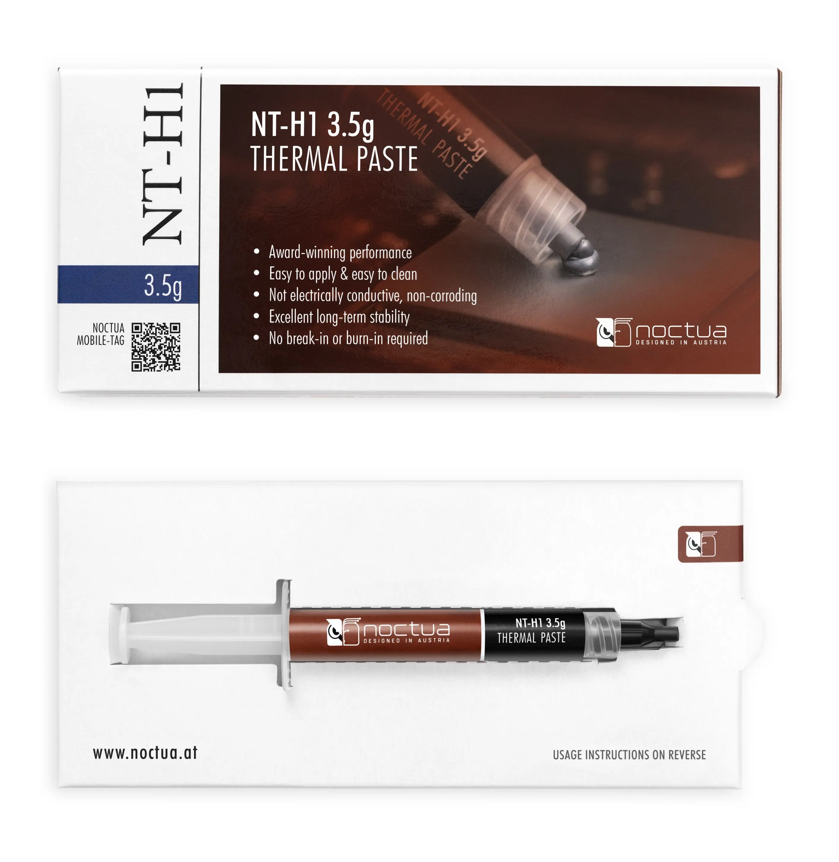 Noctua NT-H1 NT-H2 3.5g 10g Thermal Conductive grease paste For Notebook Graphics CPU Thermal Conductive Grease Chassis Radiator