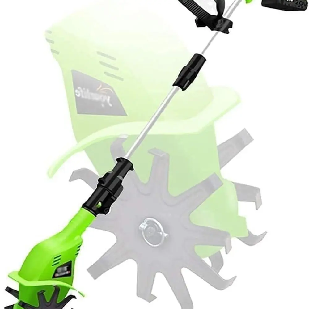 

Adjustable Handle Garden Tiller and Cultivator for Vegetable Plots and Gardens