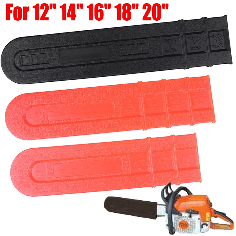 20/18/16/12 Inch Chain Chainsaw Saw Bar Scabbard Cover Chainsaw Chain Cover Universal Guide Plate Garden Tools Accessories