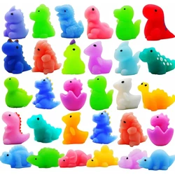 Juguetes blandos de Mochi para aliviar el estrés, Mini juguetes de animales de dinosaurio, Kawaii, favores de fiesta, premios para el aula, 12/36 piezas