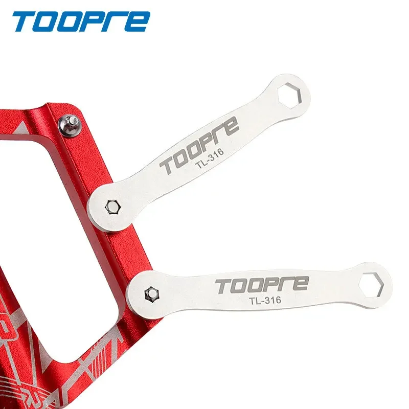 

TOOPRE Pedal Anti - Slip Nail Wrench TL - 316, Stainless Steel, Fits 3.2 - 3.4mm Torx & 6mm Hex