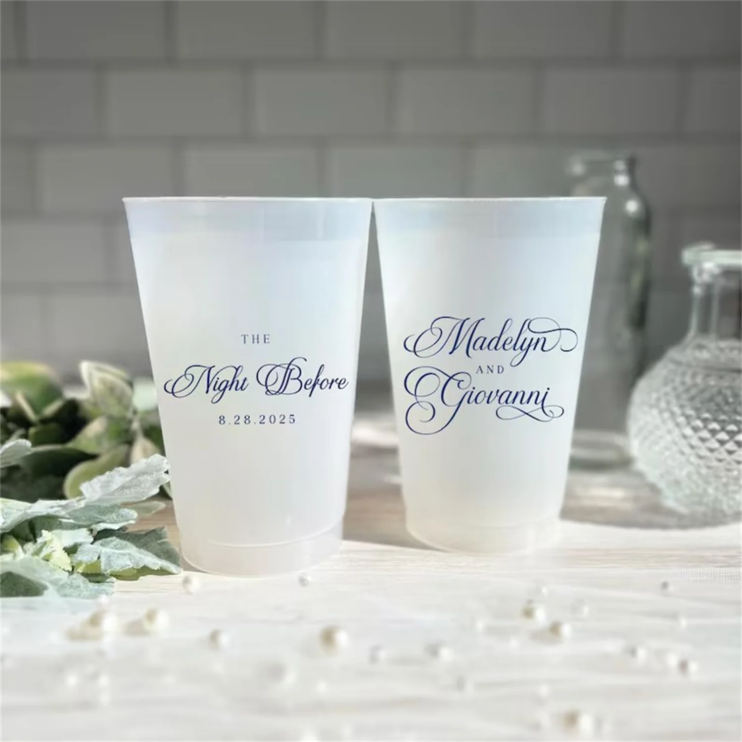 

Ночь перед персонализированными свадебными чашками — репетиционный ужин, изготовленные на заказ чашки, небьющиеся чашки, чашки для предварительной свадьбы, ночь перед