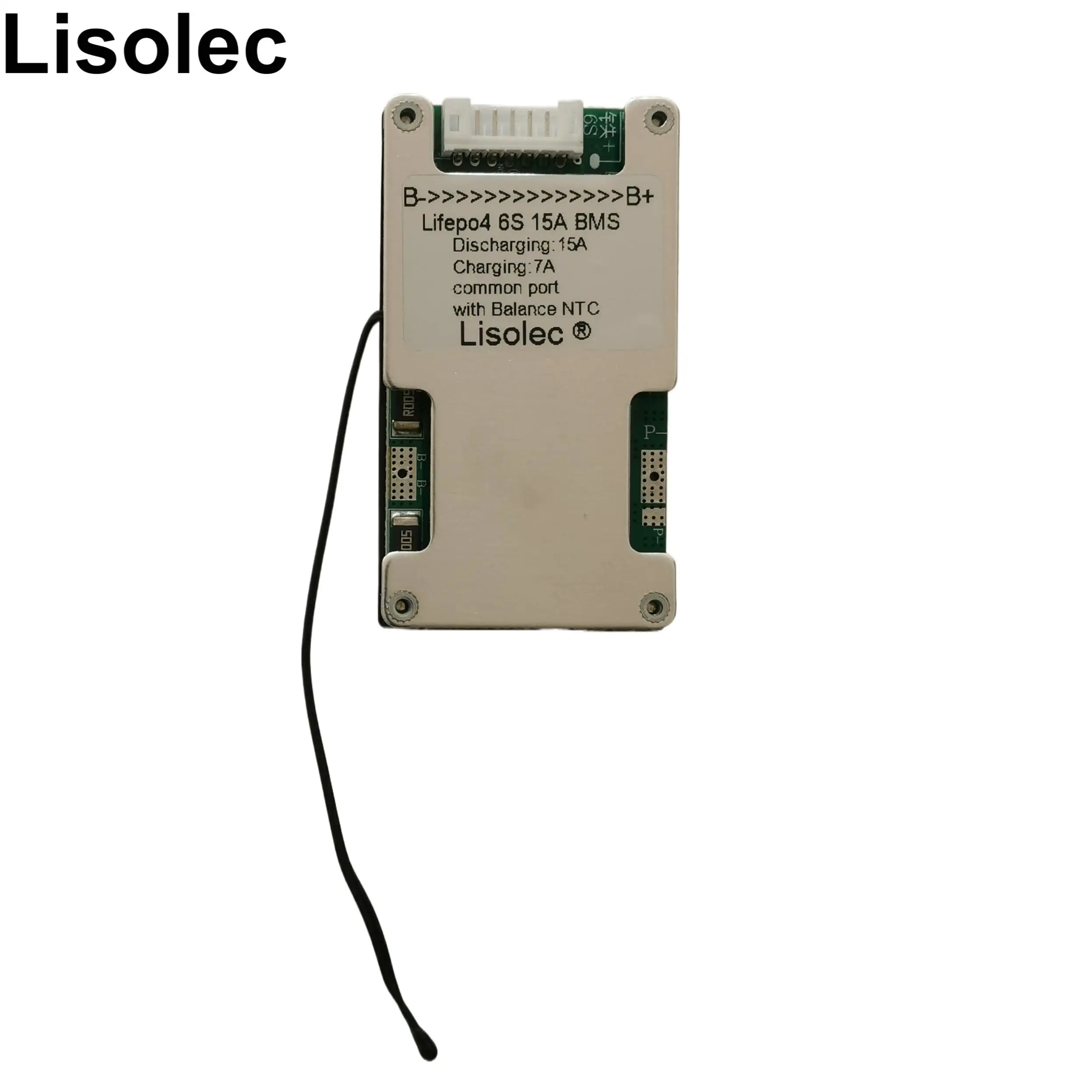 Placa de circuito de protección de temperatura Lifepo4 BMS 6S 15A 20A 25A con Balance NTC, módulo de placa de protección de carga de batería 18650