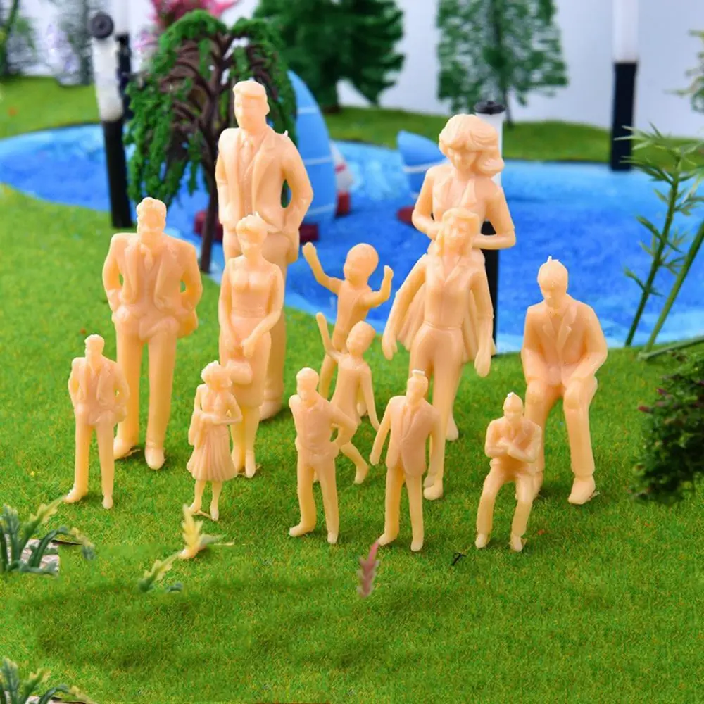 10/30pcs 1:25/1:30/1:50 Scale People Figures Beach Crowd People Action Figure Mini for HO Train Travel Scenery DIY