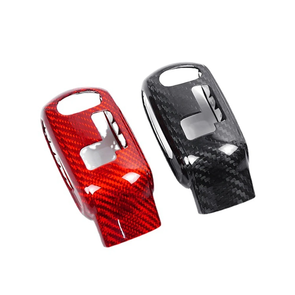 ​Car Gear Shift Knob Cover For Mini Cooper F54 F55 F56 F57 F60 2020-2023 Real Carbon Fiber Cover Sticker Interior Trim