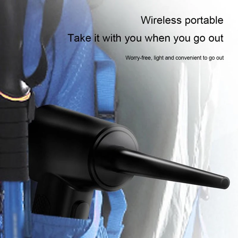 51000RPM Wireless Air Duster Adjustable Cordless Air Blower Compressed Dust Blowing Gun Handheld For Keyboard PC Camera Cleaner