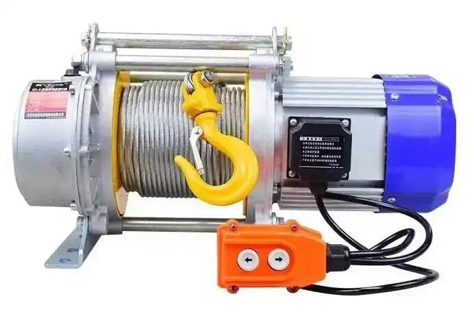 High Speed Remote Control Electric Wire Rope Winch Small Pulling Force Hoist 1ton to 5ton