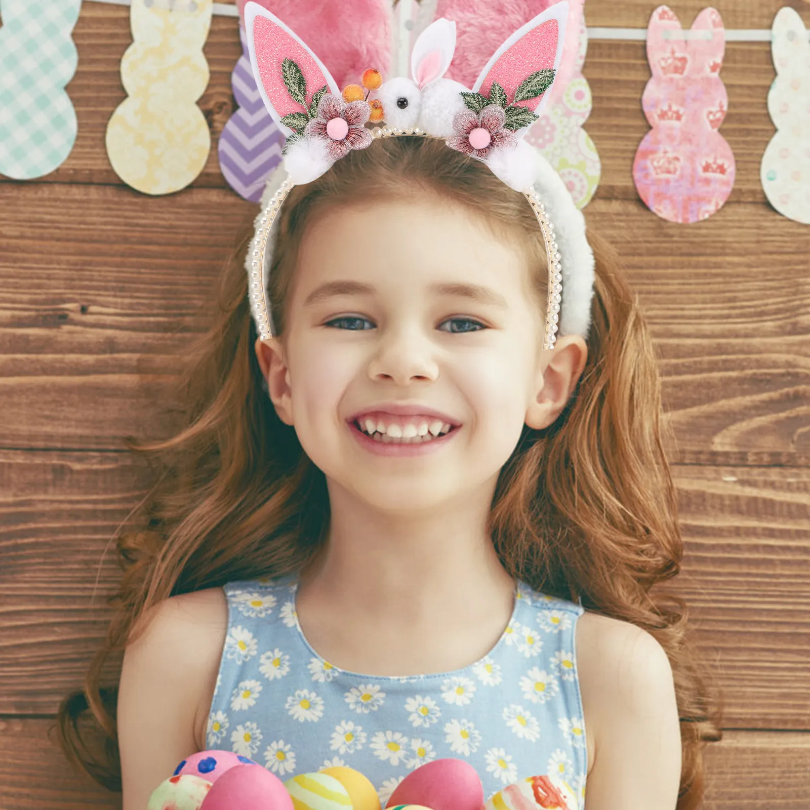 Bunny Ears Hairband Rabbit Ear Headband Soft Smooth Surface Party Cosplay Birthday Christmas Easter Masquerade Decorative