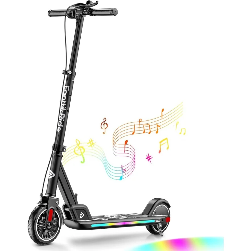 Fanttikride-patinete eléctrico T9 apex para niños, scooter con motor de 13 200W, luces led de colores con altavoz de música Bluetooth, 7/10/12 mph Digi